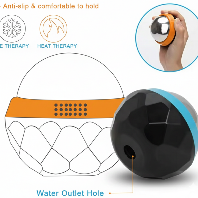 Dr. Todd’s Steel Cryo Ball – Cooling Massage Roller for Relaxation & Recovery
