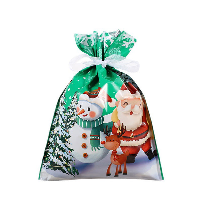 27-Pack Assorted Christmas Gift Bags – Reusable Drawstring Wrapping Bags