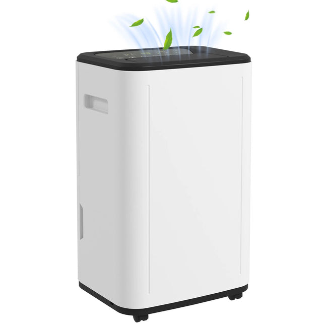 HOMCOM 20L/Day 6L Dehumidifier, Portable Quiet Air Dehumidifier for Laundry and Condensation