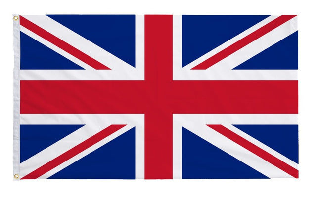 Large Union Jack Flag (150cm x 90cm) – Premium British UK Flag with Grommets, Durable Polyester, Vivid Colours – Great for Outdoor & Indoor Display, Celebrations & Sports Events